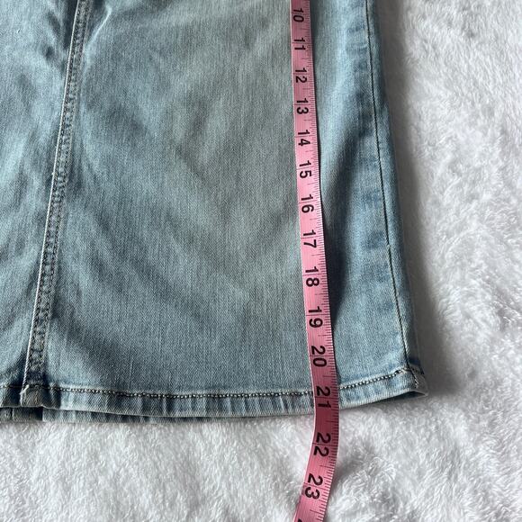 Fidelity Denim Kate Skirt Women’s Pencil Jean Blue Light Wash Size 27 NWT $188 - Picture 7 of 9